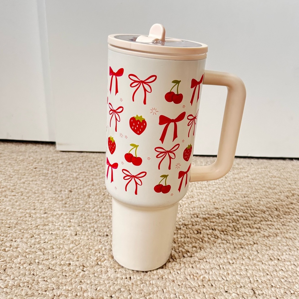 40oz Fruit and Bow Tumbler